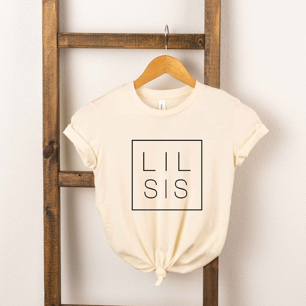 Lil Sis Square Toddler Graphic Tee