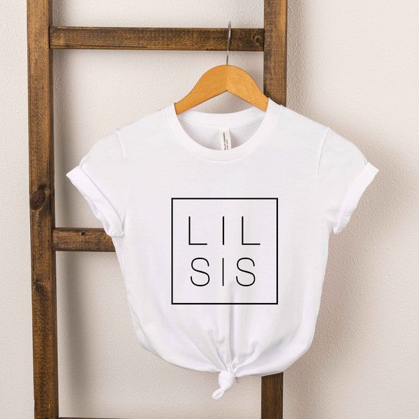 Lil Sis Square Toddler Graphic Tee