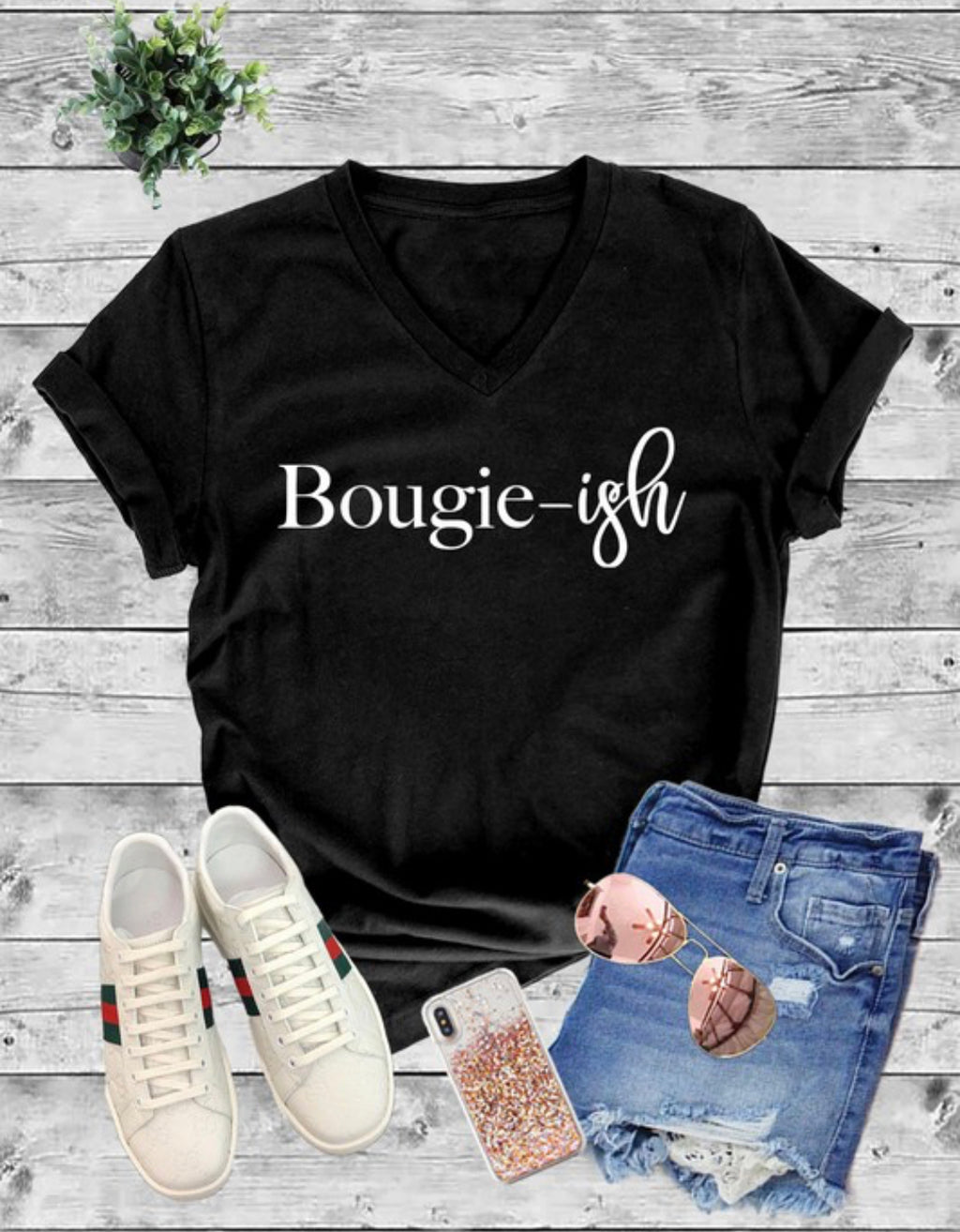 Bougie-ish Graphic screen printed tee